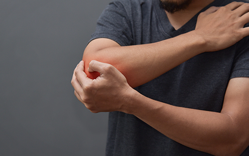 Muscle pain can occur anywhere in the body including the elbow