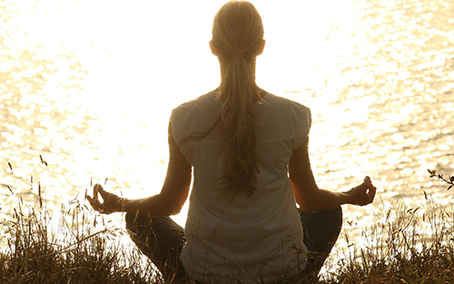 Meditating can help you relax and improve your wellness