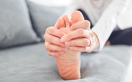 Neuropathy can cause sharp stinging pain or tingling in the toes